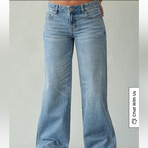 PacSun Light Blue Women's Wide Leg Jeans